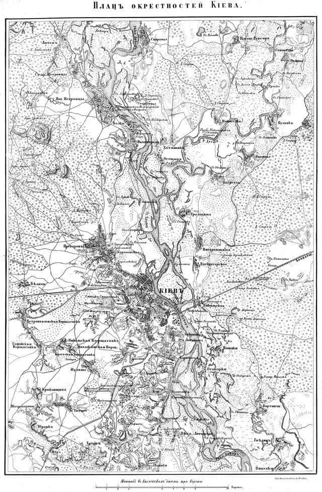 Historyczna mapa Kijowa
